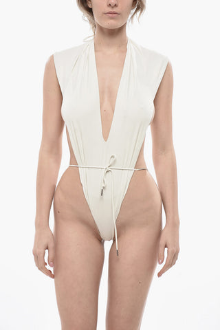 Costume da Bagno Intero con scollo a V e schiena scoperta