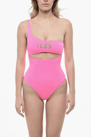 ICON One-Shoulder One-Piece Swimsuit with Cut-Out Detail
