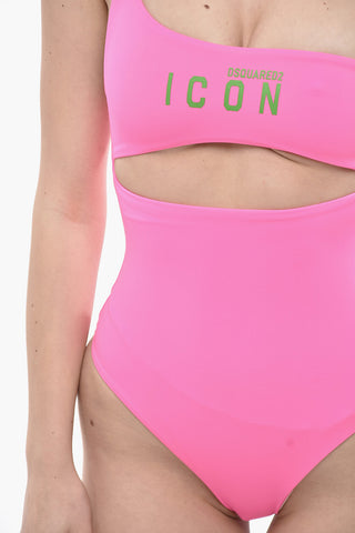 ICON One-Shoulder One-Piece Swimsuit with Cut-Out Detail
