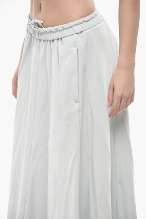 ADIDAS Maxi Gonna Lunga Svasata con Bande Laterali Traforate