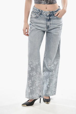 레귤러 핏 진 플로럴 패턴 26cm