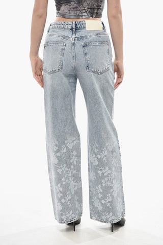 레귤러 핏 진 플로럴 패턴 26cm