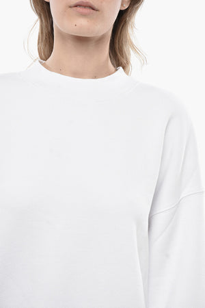 Felpa Girocollo CLASSIC LOGO in Cotone Garzato