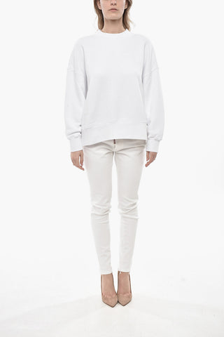 Felpa Girocollo CLASSIC LOGO in Cotone Garzato