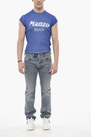 Straight Fit Jeans SAFADO-X With Logo Button 18cm L32