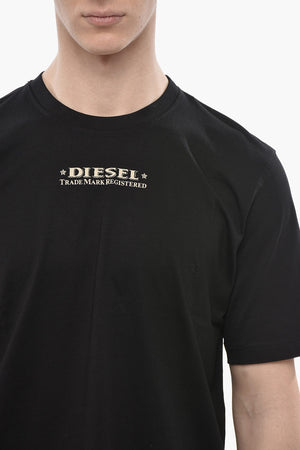 Crew-Neck T-Shirt T-JUST-L4 Cotton Jersey with Contrast Print