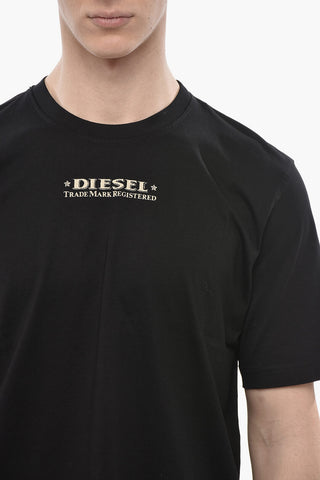 Crew-Neck T-Shirt T-JUST-L4 Cotton Jersey with Contrast Print