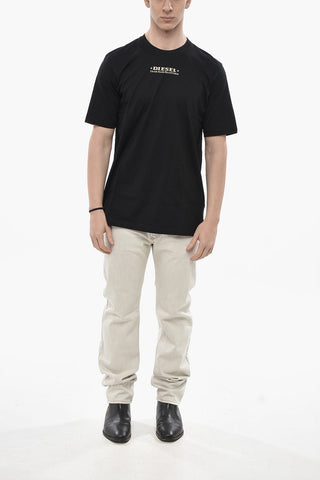 Crew-Neck T-Shirt T-JUST-L4 Cotton Jersey with Contrast Print