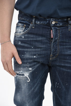 Jeans 642 Vintage-Effekt mit Lackdetails 18cm