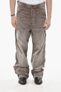 5-Taschen-Hose D-LIVERY Loose Fit aus geripptem Velours
