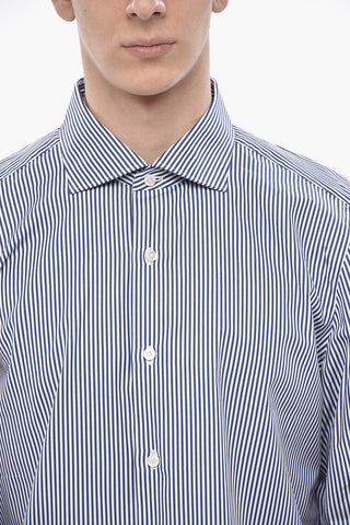 Hemd in zweifarbigen Streifen MILANO ZANTE mit französischem Kragen