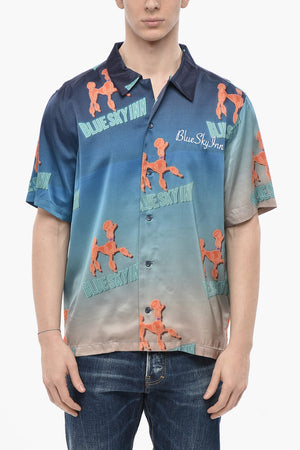 Camicia  a Fantasia con Maniche Corte