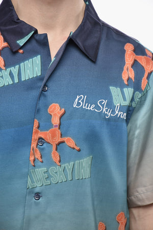 Camicia  a Fantasia con Maniche Corte
