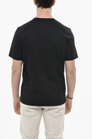 Plain Crew Neck T-Shirt T-JUST-SITUATION With Contrasting Logo