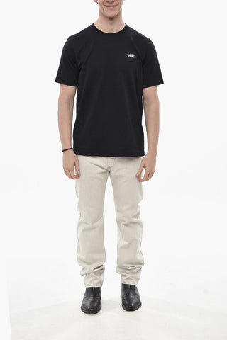 Plain Crew Neck T-Shirt T-JUST-SITUATION With Contrasting Logo