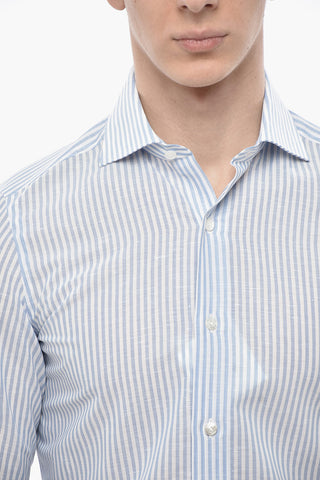 Two-Tone Striped Shirt MILANO ZANTE with French Collar