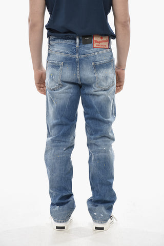 Jeans 642 Effetto Vernice con Patch in Rafia 20cm