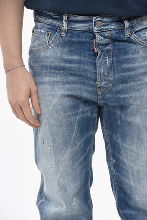 Jeans 642 Effetto Vernice con Patch in Rafia 20cm