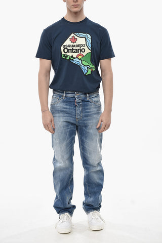 Jeans 642 Effetto Vernice con Patch in Rafia 20cm