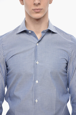 Striped Shirt with French Collar