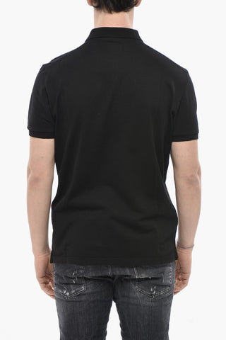 Solid Polo Shirt TENNIS FIT with Embossed Logo