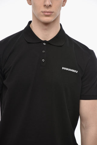 Solid Polo Shirt TENNIS FIT with Embossed Logo