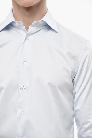 Einfarbiges Hemd Mit Französischem Kragen