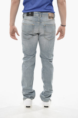 청바지 테이퍼드 레그 BUSTER-X 로고 버튼 18cm L.32