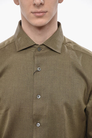 ID Hemd aus Baumwoll-Twill mit Französischem Kragen