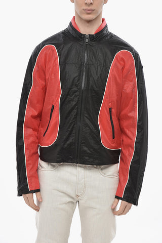 Nylon Jacket J-BLINKID-A with Contrast Details