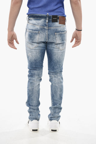 Cool Guy Fit Denim Jeans Light Wash with Rips 16cm