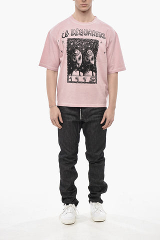 T-Shirt mit Rundhalsausschnitt im Loose Fit mit grafischem Print
