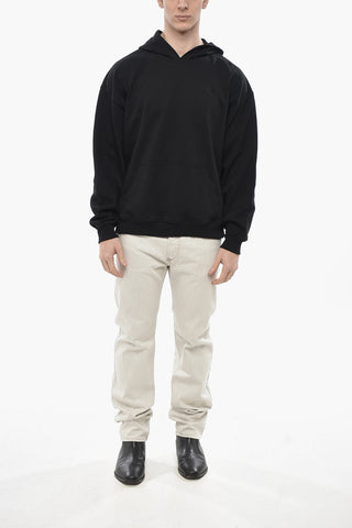 Kapuzenpullover S-BOXT Einfarbig Mit Acid-Wash-Detail Auf Dem Rücken
