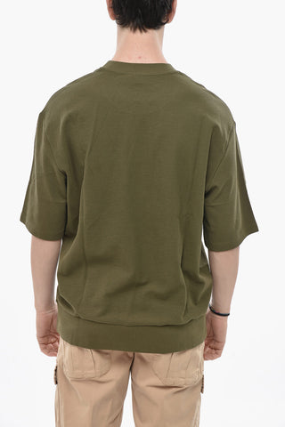 T-Shirt mit Rundhalsausschnitt S-COOLING-WAF-OUT aus Baumwolle mit erhabenem Logo