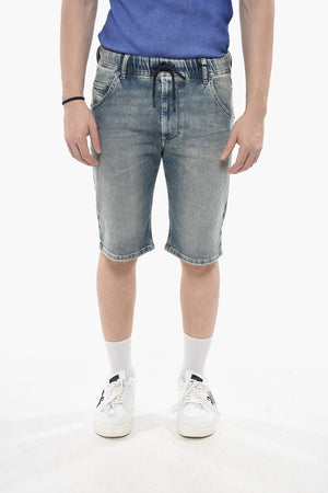 JOGG JEANS Stretch Denim Shorts KROOLEY-NE With Elastic Waistband