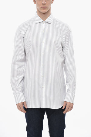 Two-Tone Striped Shirt MILANO ZANTE with French Collar