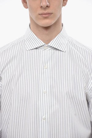 Two-Tone Striped Shirt MILANO ZANTE with French Collar