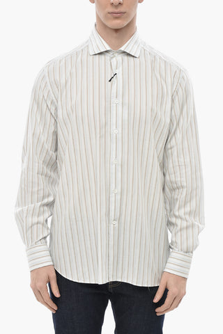 CIRCLE Striped Cotton Poplin Shirt