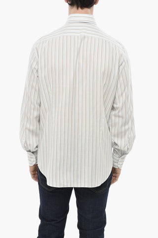 CIRCLE Striped Cotton Poplin Shirt