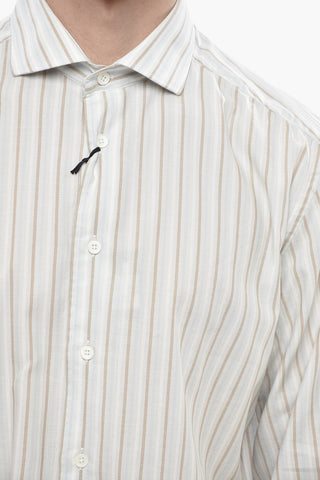 CIRCLE Striped Cotton Poplin Shirt