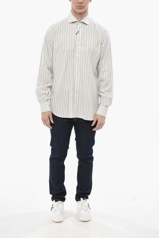 CIRCLE Striped Cotton Poplin Shirt