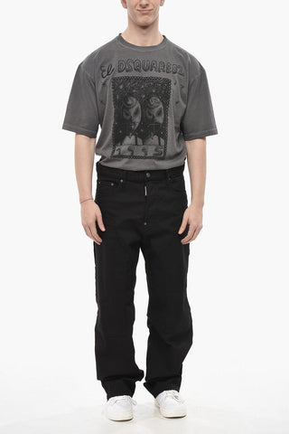 Jeans Carpenter in Denim Stretch a Lavaggio Scuro 23cm