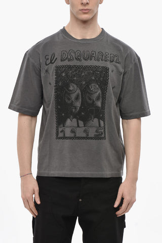 Crewneck Loose-Fit T-Shirt with Graphic Print