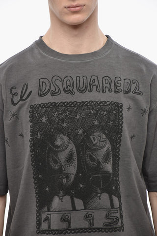 Crewneck Loose-Fit T-Shirt with Graphic Print