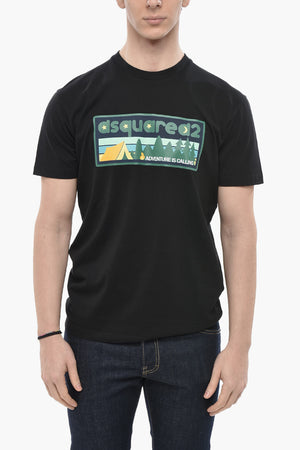 Crew Neck T-Shirt COOL FIT Printed on the Front