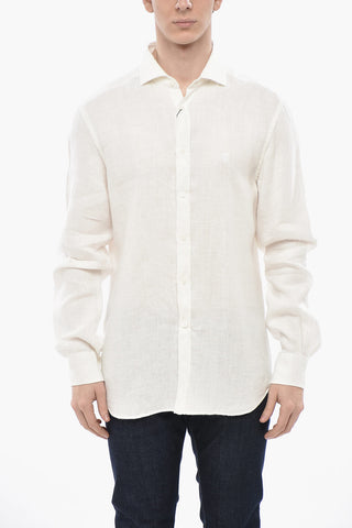 ID Leinenhemd mit französischem Kragen