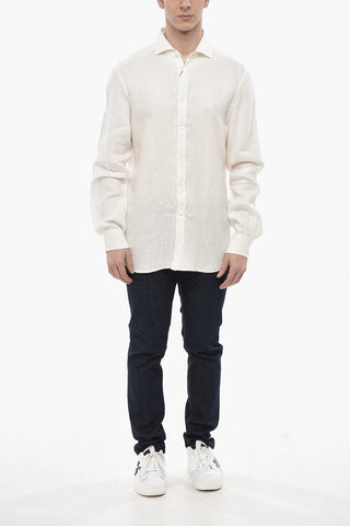 ID Linen Shirt with French Collar
