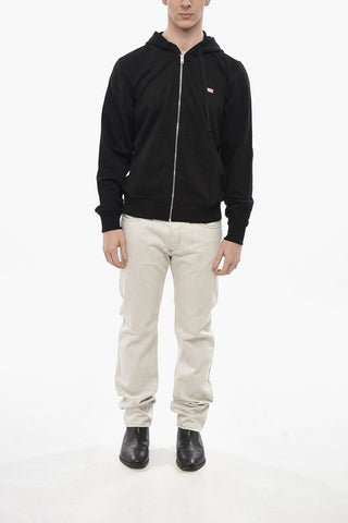 Solid Hoodie S-GINN With Monogram Embroidery