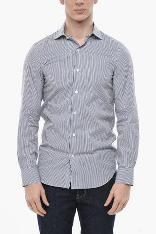 Two-Tone Striped Shirt MILANO ZANTE Hand-Sewn