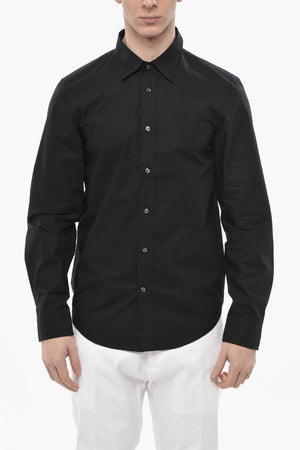 Cotton Poplin Shirt S-BEN-CL Solid-Color